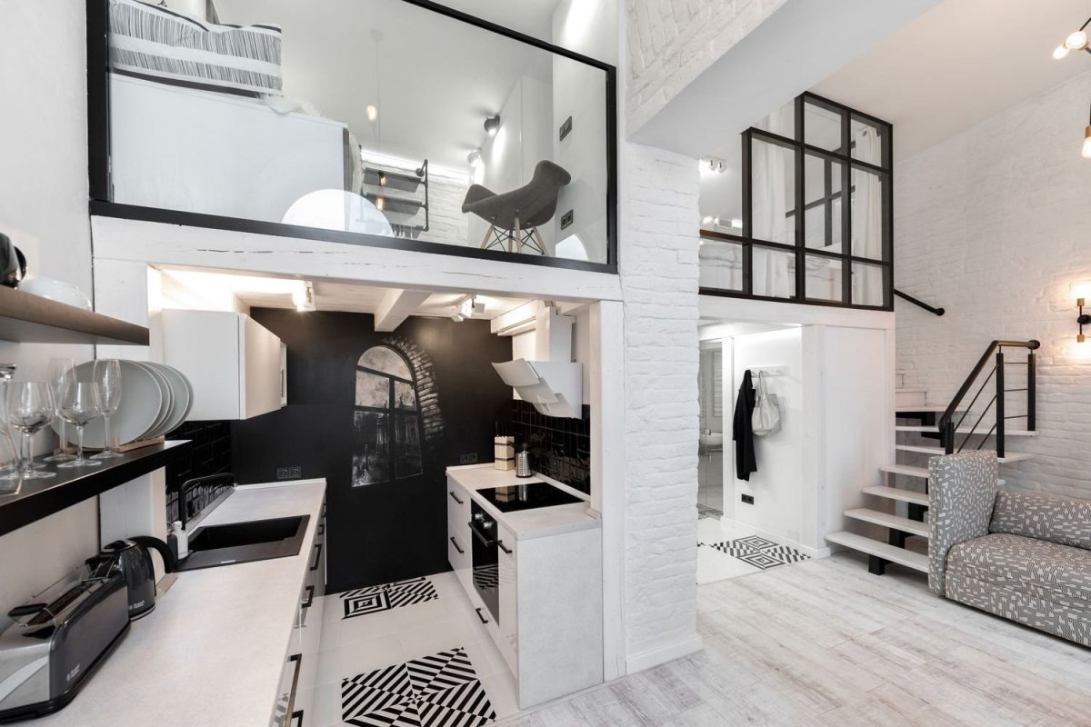 Двухуровневая квартира студия 30 кв2