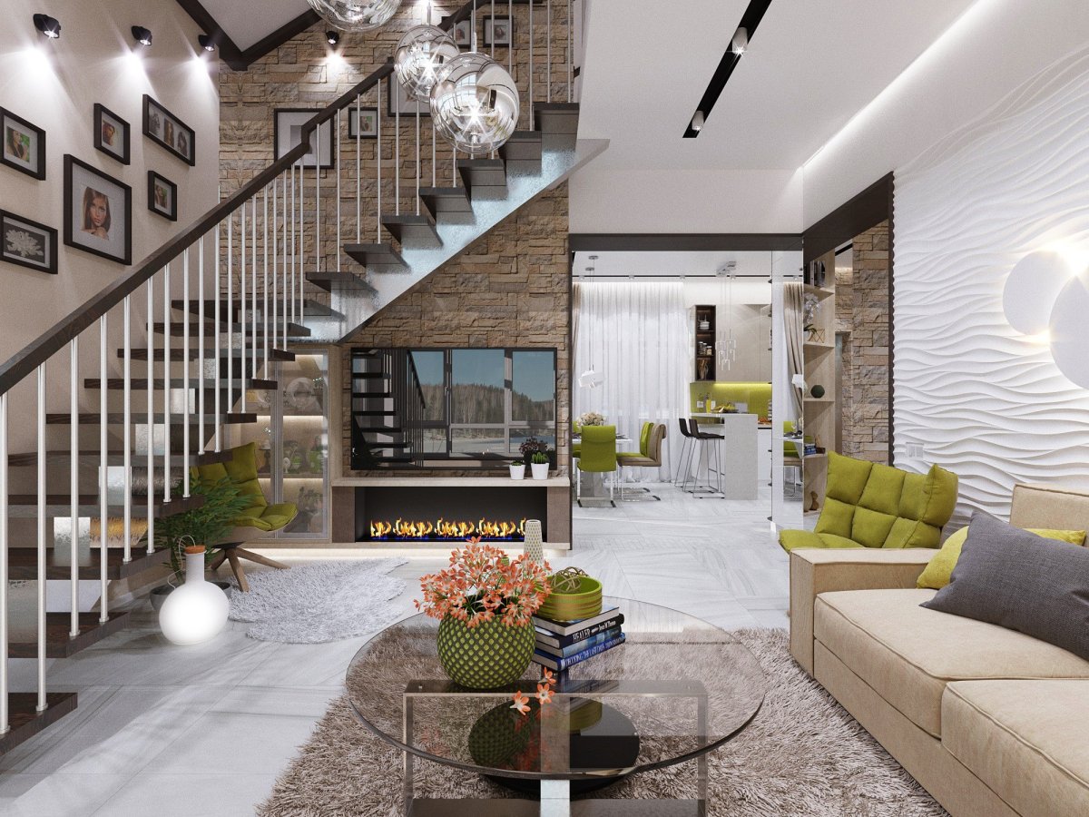 Гостиная со вторым светом