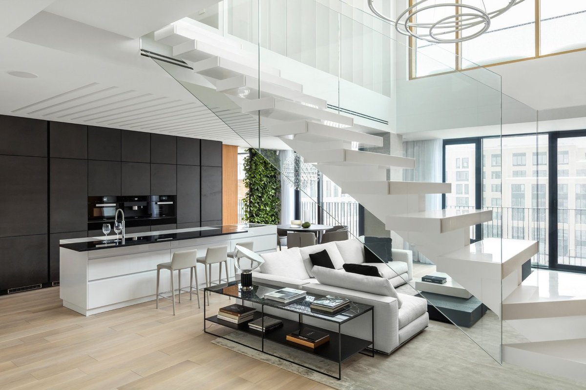 Двухуровневый пентхаус в Москва Сити