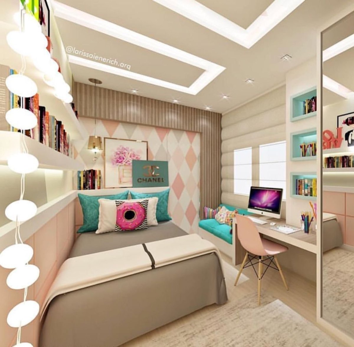 Планировка детской для девочки