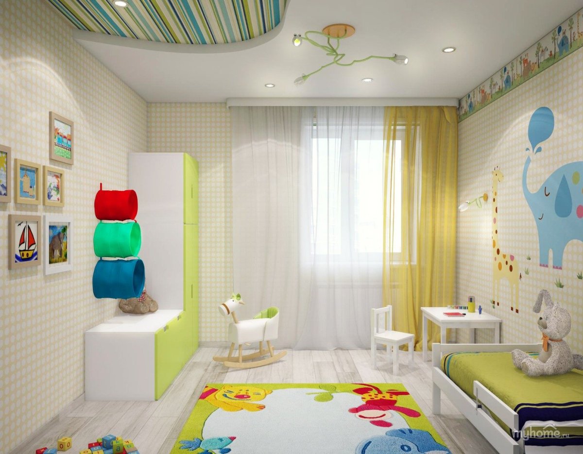 Комната для мальчика 2 года