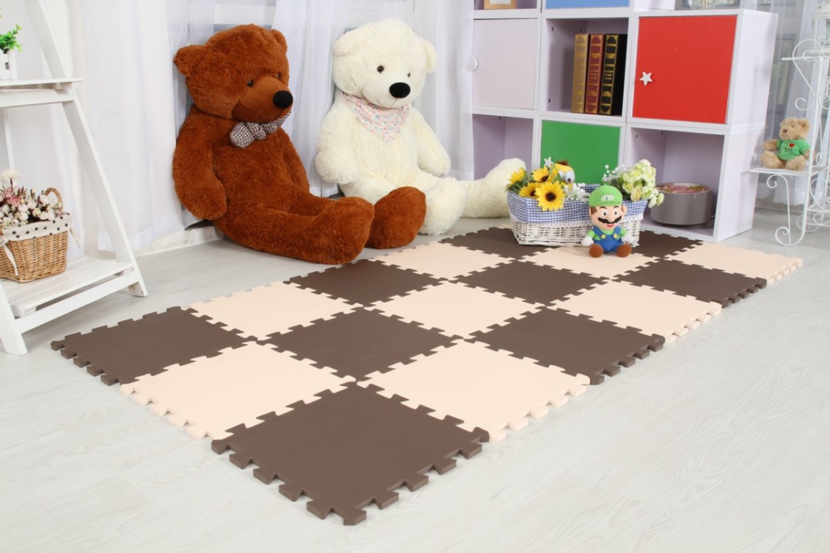 Коврик пазл Мейтоку 60х60 белый