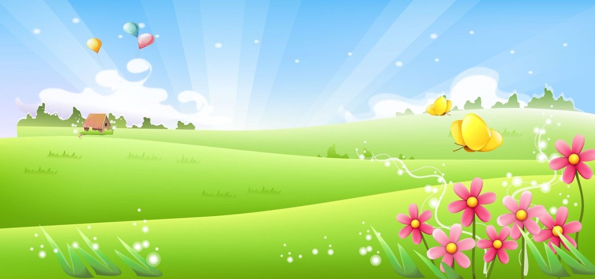 Луг мультяшный