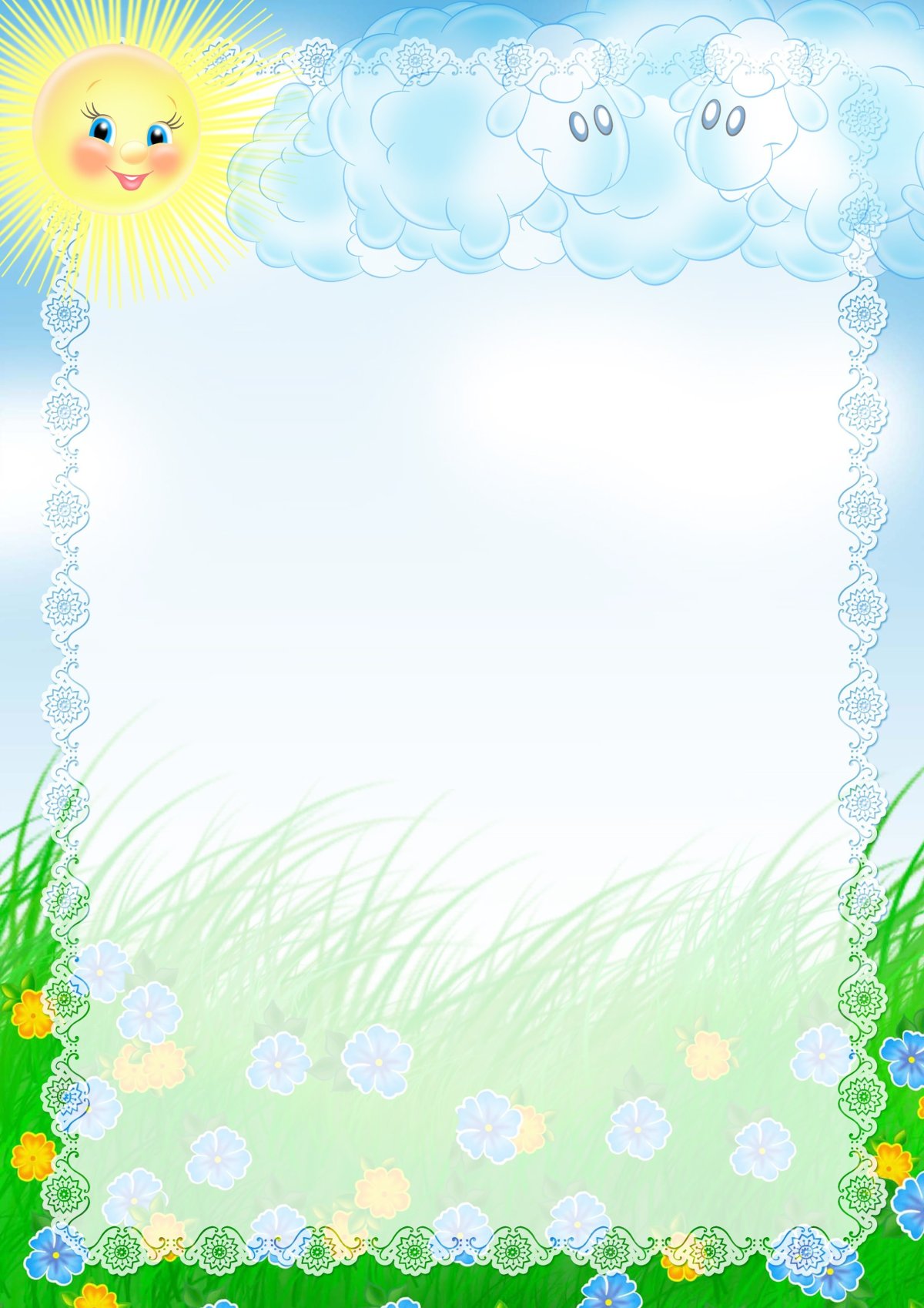 Рамка дети в детском саду