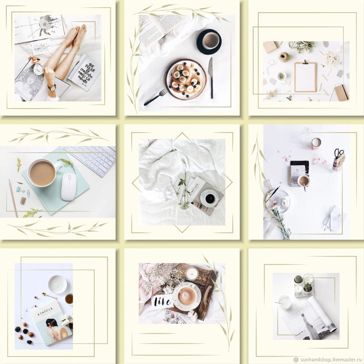 Набор шаблонов для инстаграмма