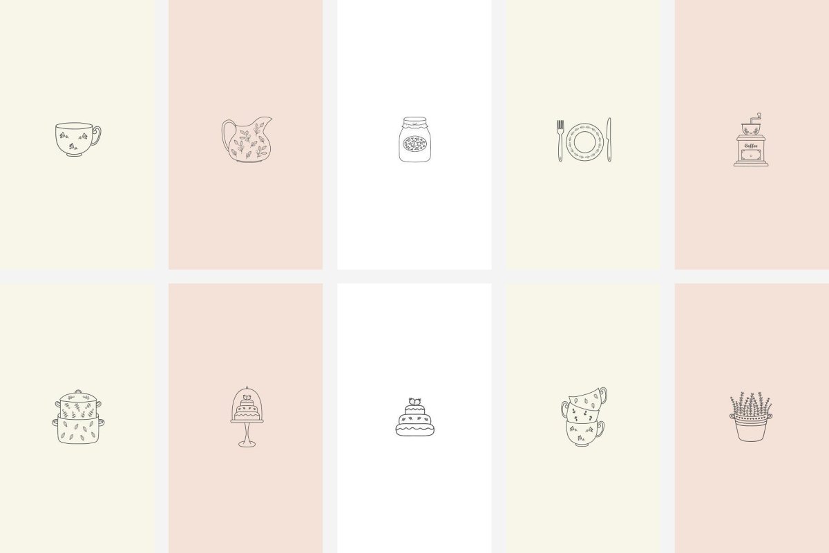 Обложки для сторис бежевые