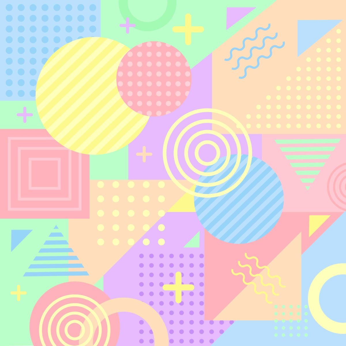 Фон с пастельными цветами детский