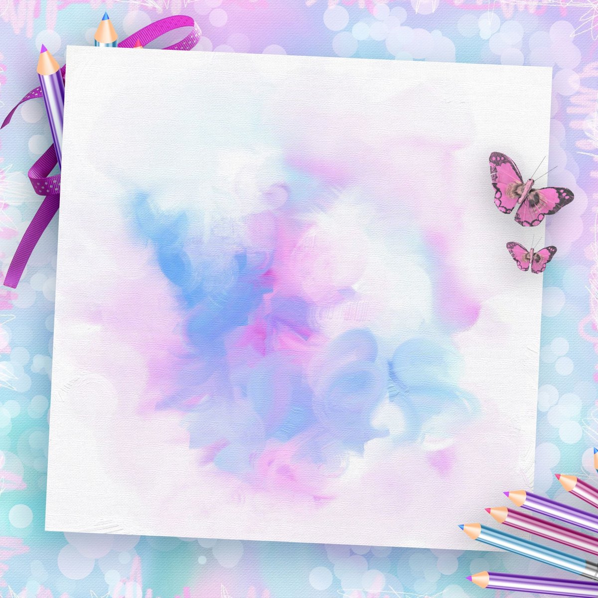 Акварельный фон для альбома