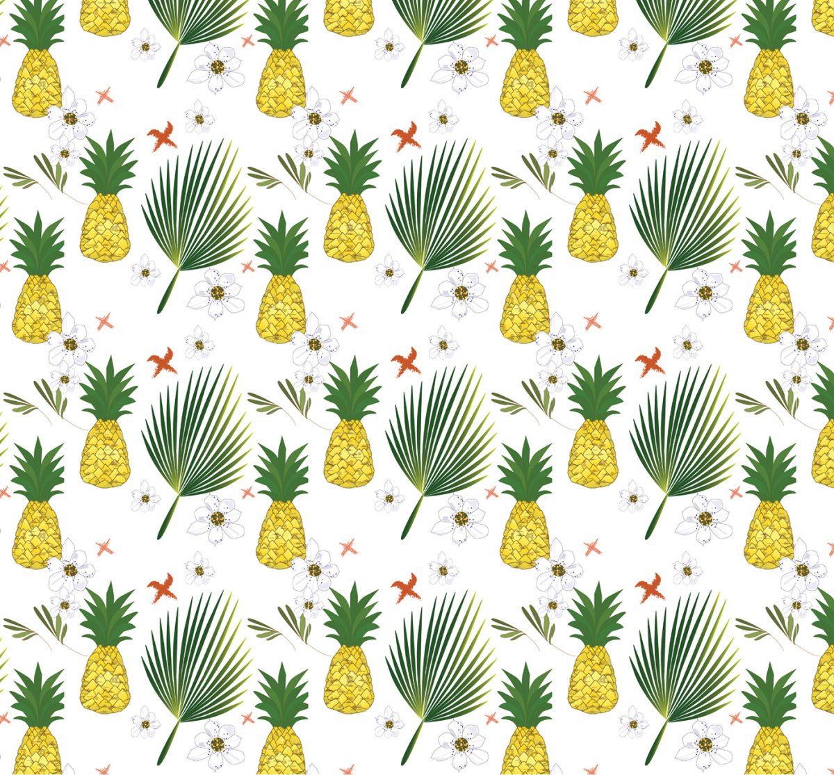 Текстура ананаса бесшовная