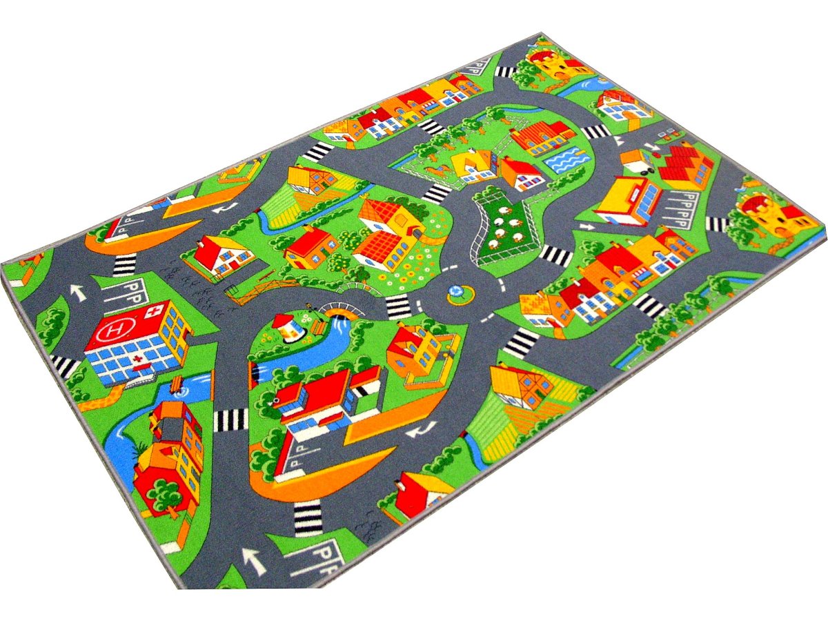 Ковер для ребенка коврик 180x250 улицы, дороги, деревня