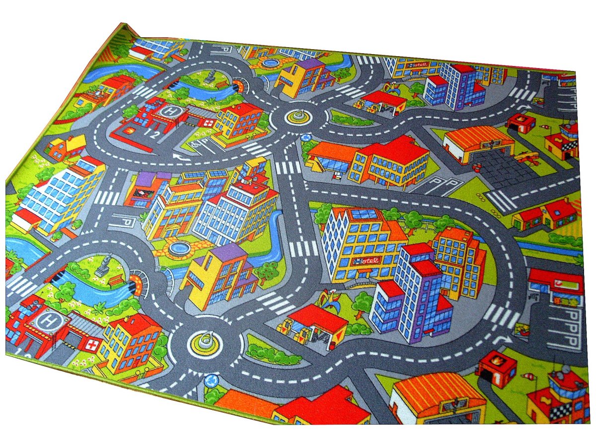 Детский ковёр с дорогами