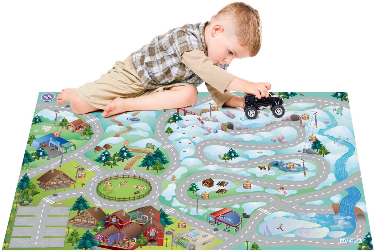Коврик игровой "зоопарк" 100х150см. Vortex