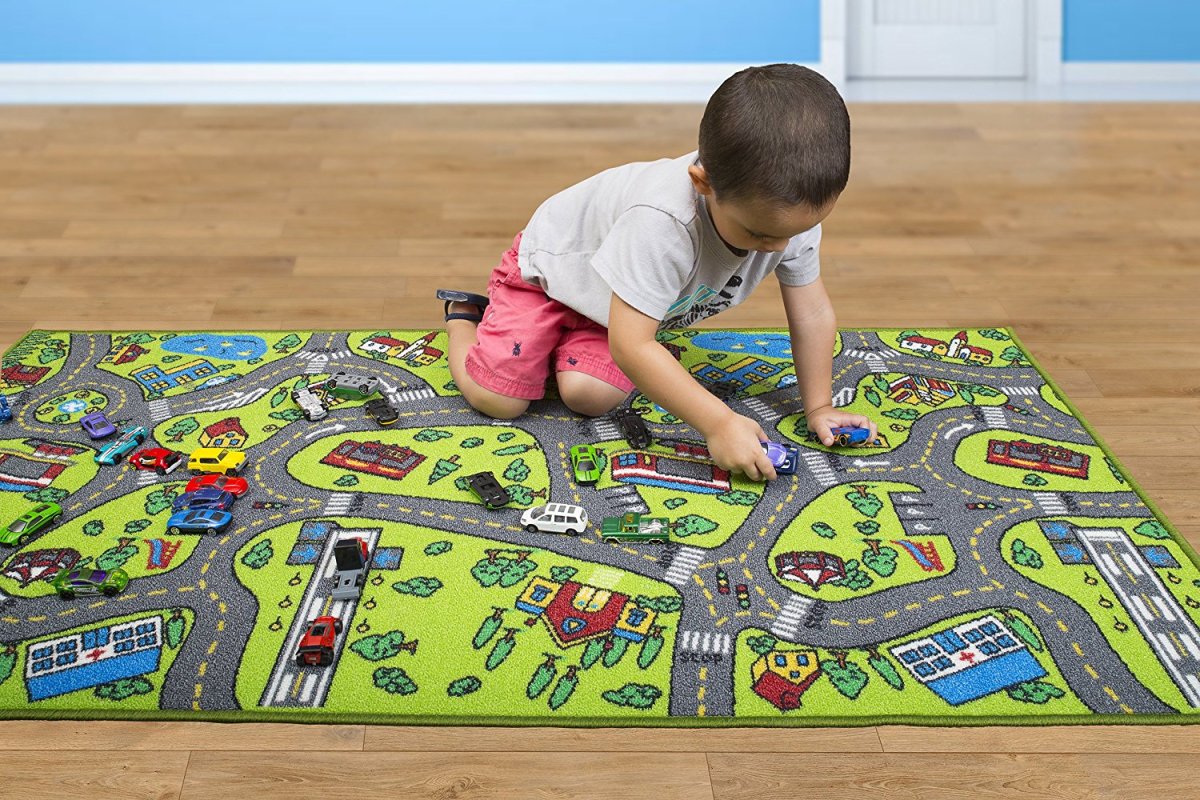 Kids Carpet Playmat Rug City Life