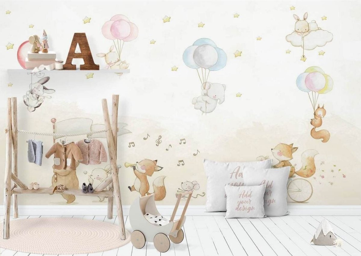 Нежные фотообои для детской
