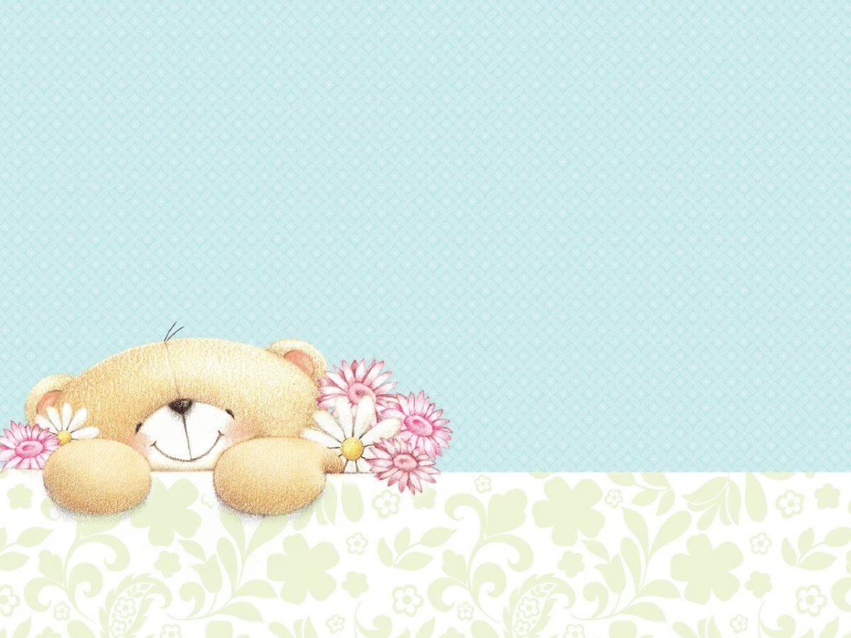 Детский фон с мишками