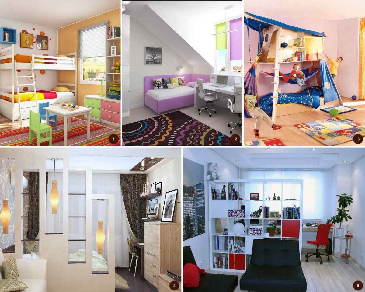 Разделить комнату на зону детскую