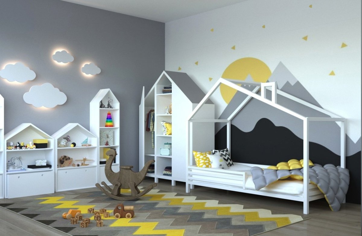 Кровать домик в интерьере