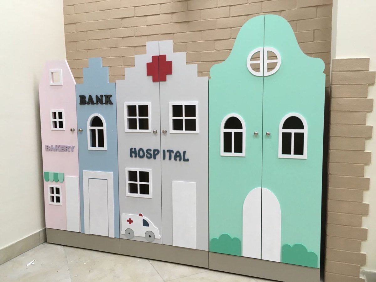 Домик на шкафчик в детском саду