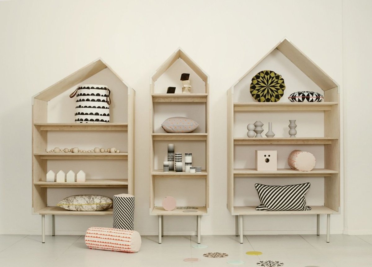 Домик стеллаж в скандинавском стиле