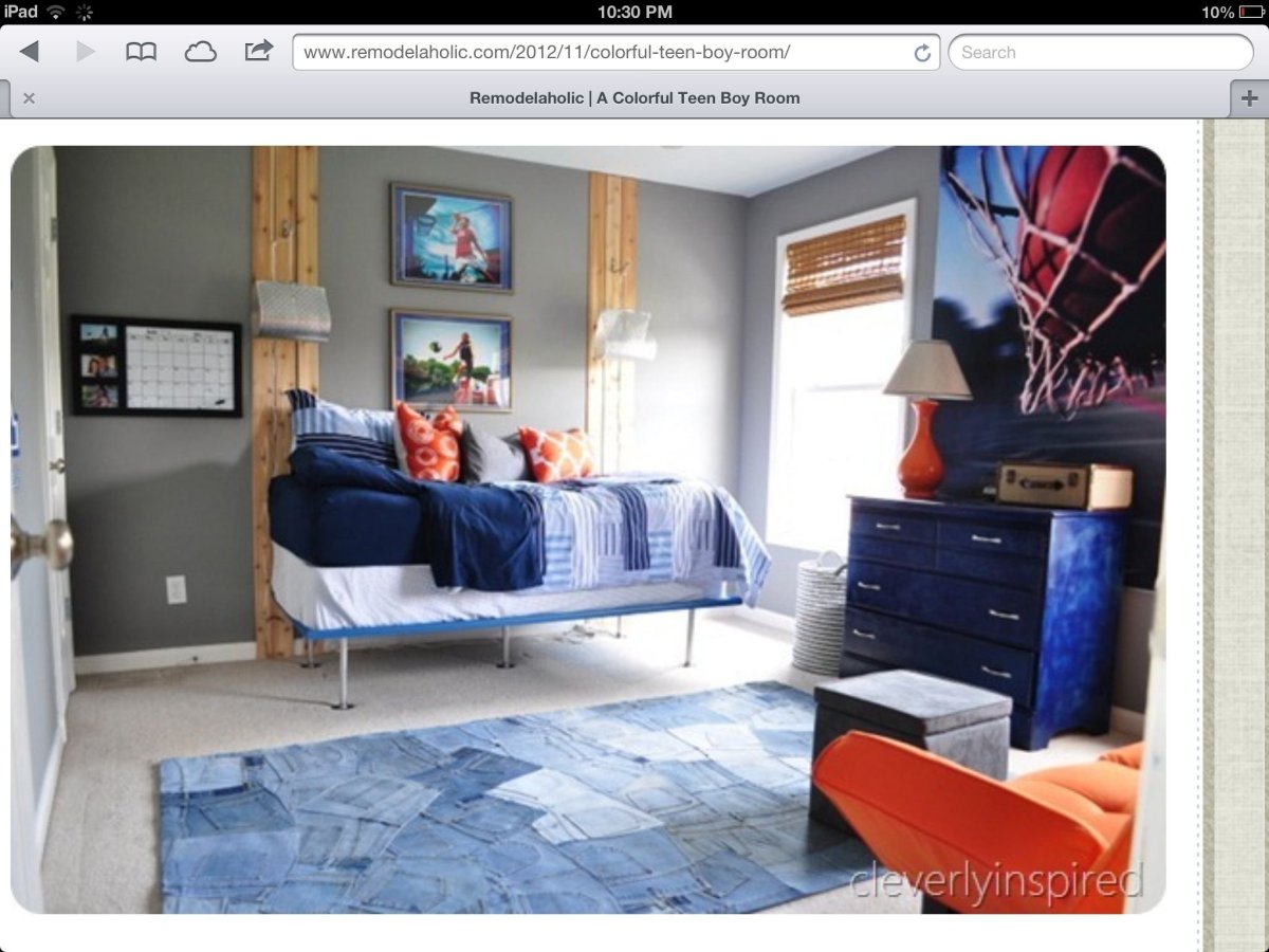 Интерьер в джинсовом стиле