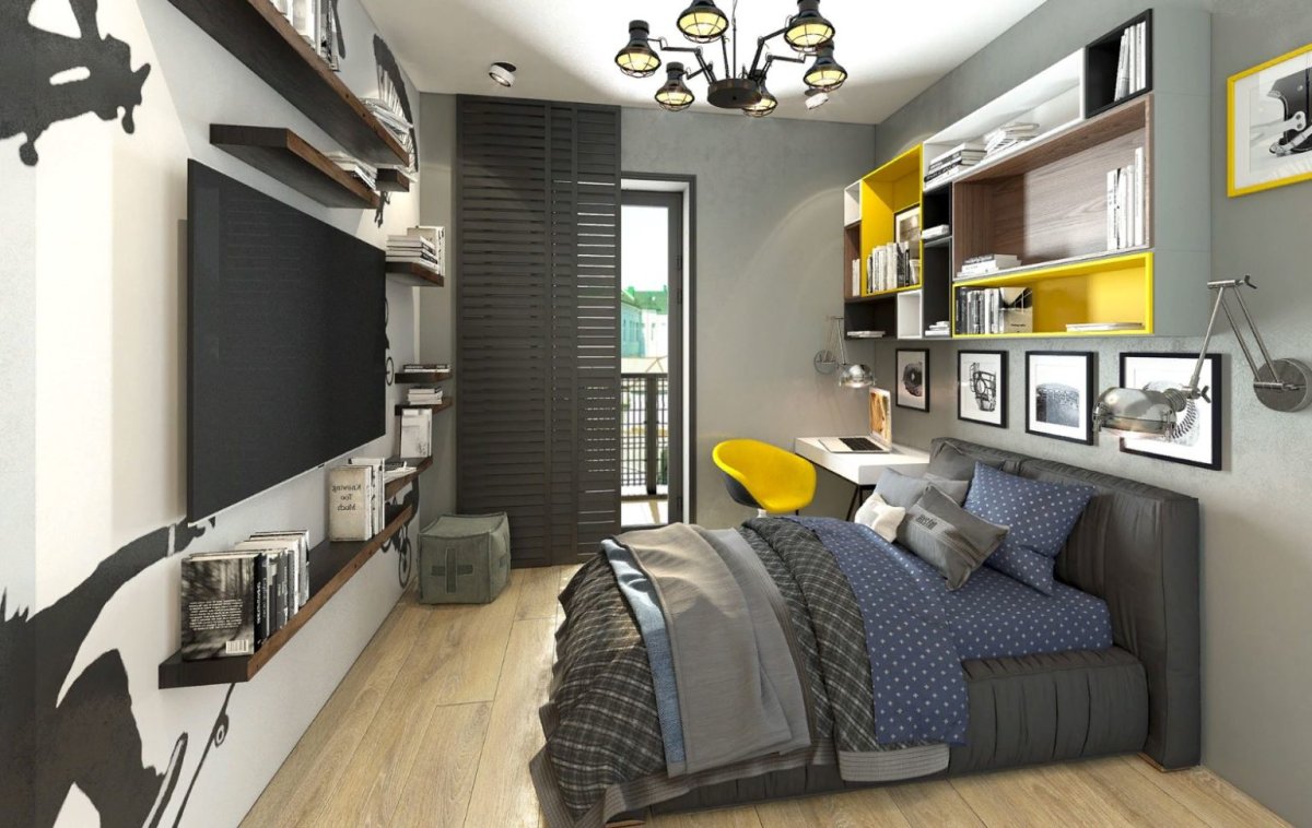 Интерьер подростковой комнаты