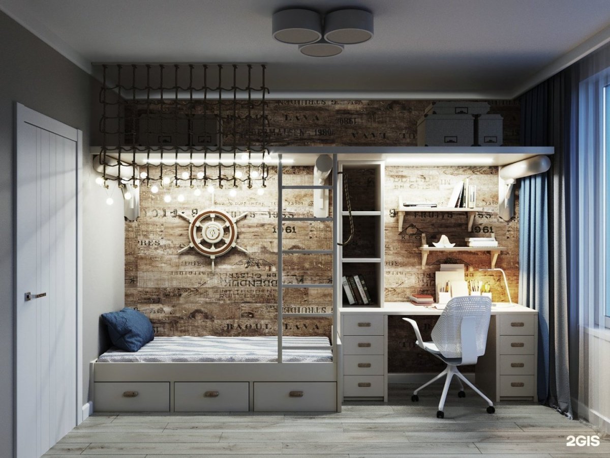 Комната для мальчика 12 лет