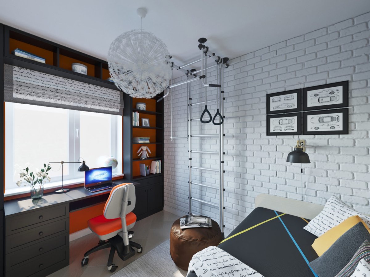 Комната подростка лофт