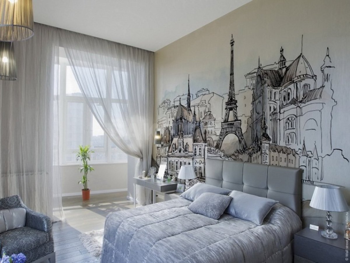 Фотообои в интерьере