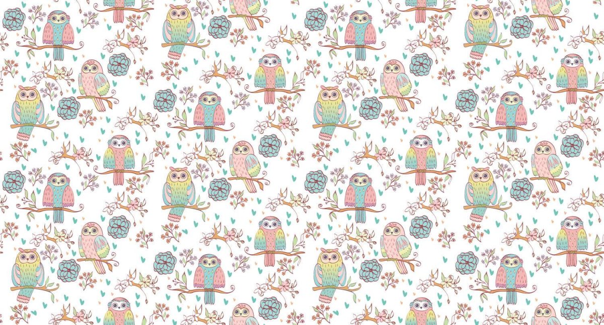 Обои бумажные Совы