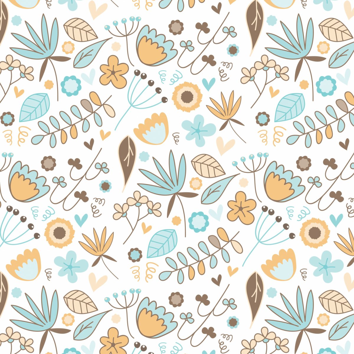 Мелкий цветочный узор