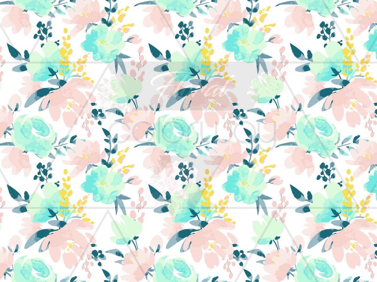 Паттерн цветочный пастельный