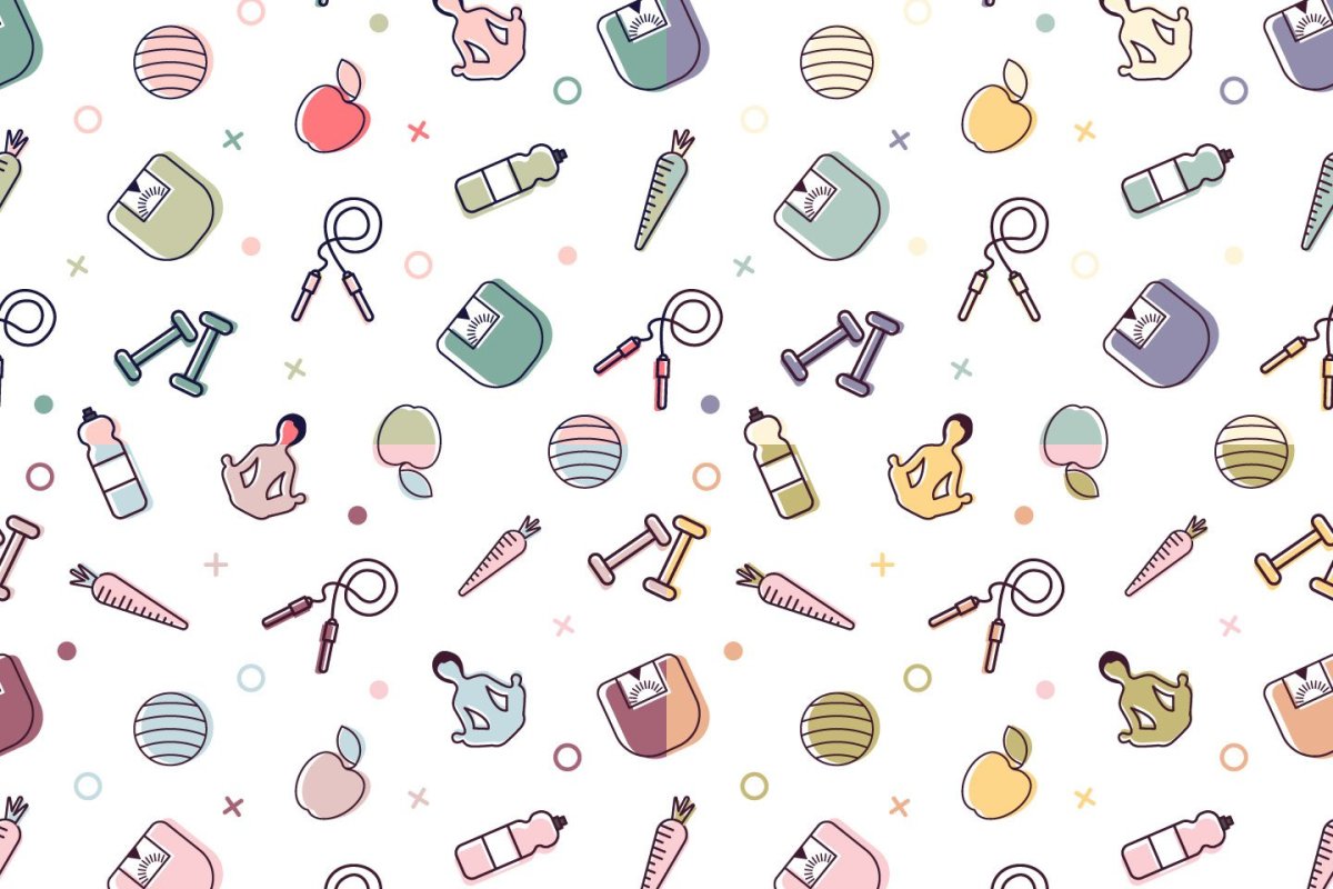 Бесшовный паттерн спорт