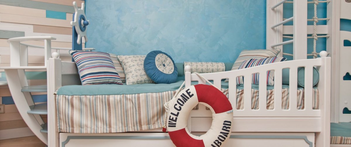 Кровать корабль морская регата