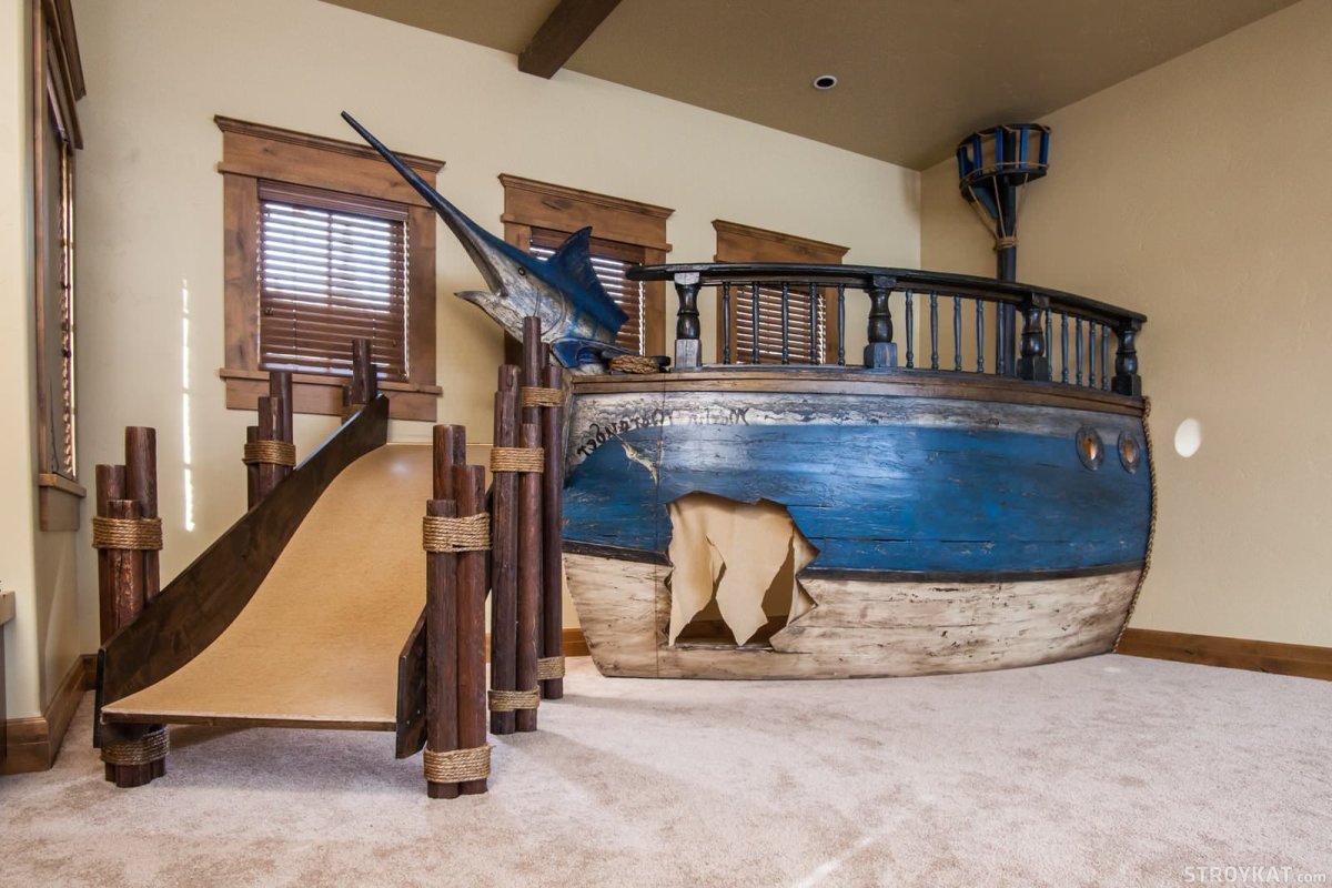 Кровать в стиле корабля