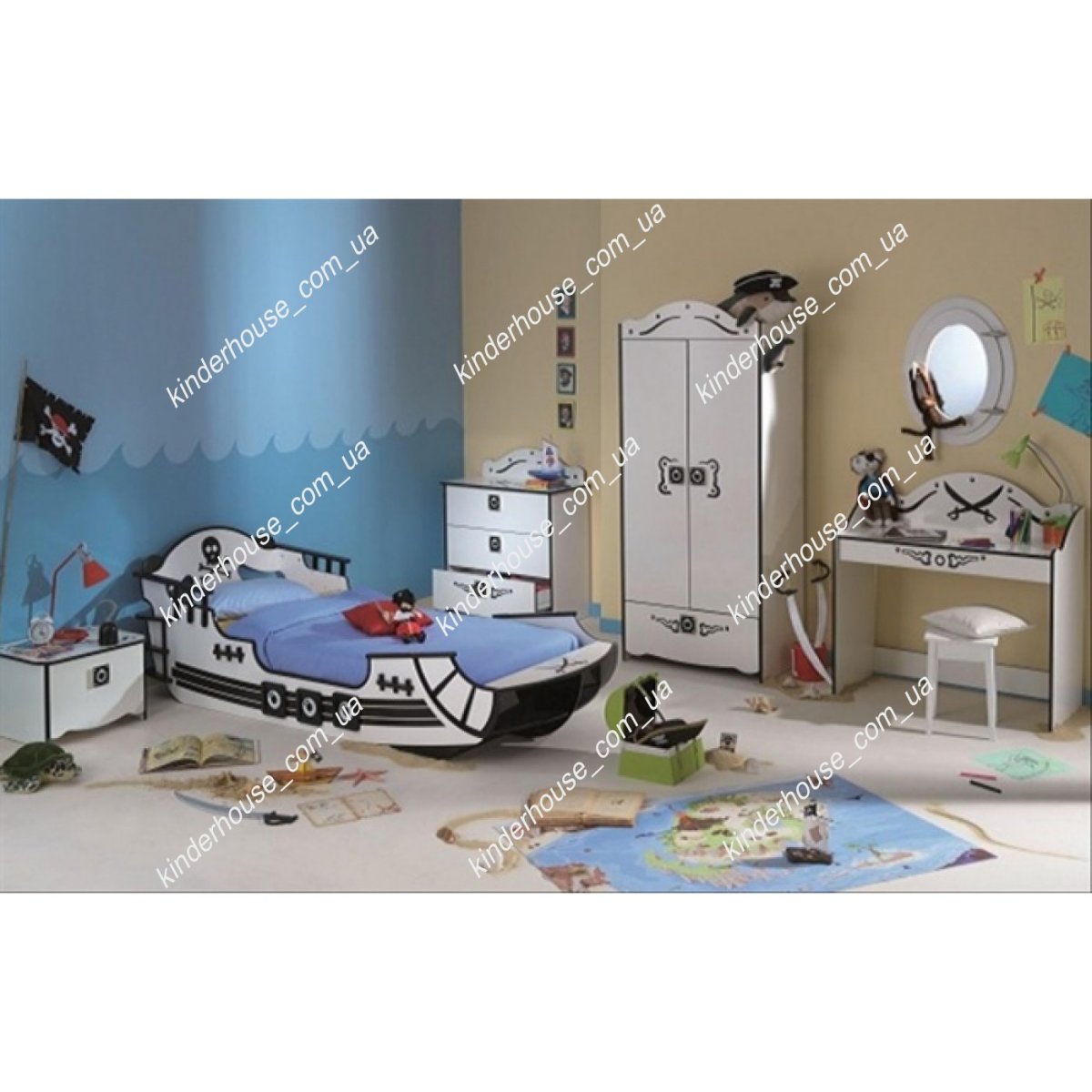 Кровать корабль Корсар