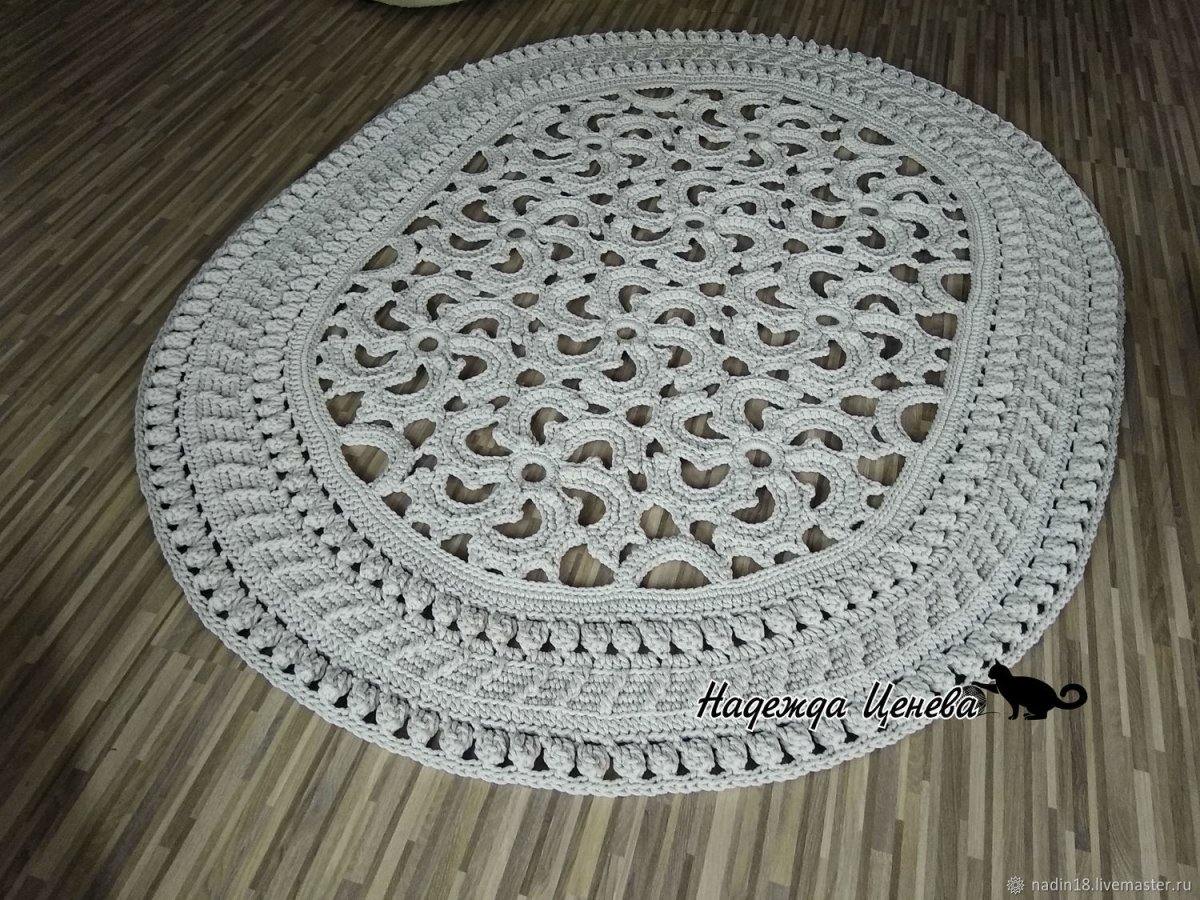 Ковер из полиэфирного шнура монеты