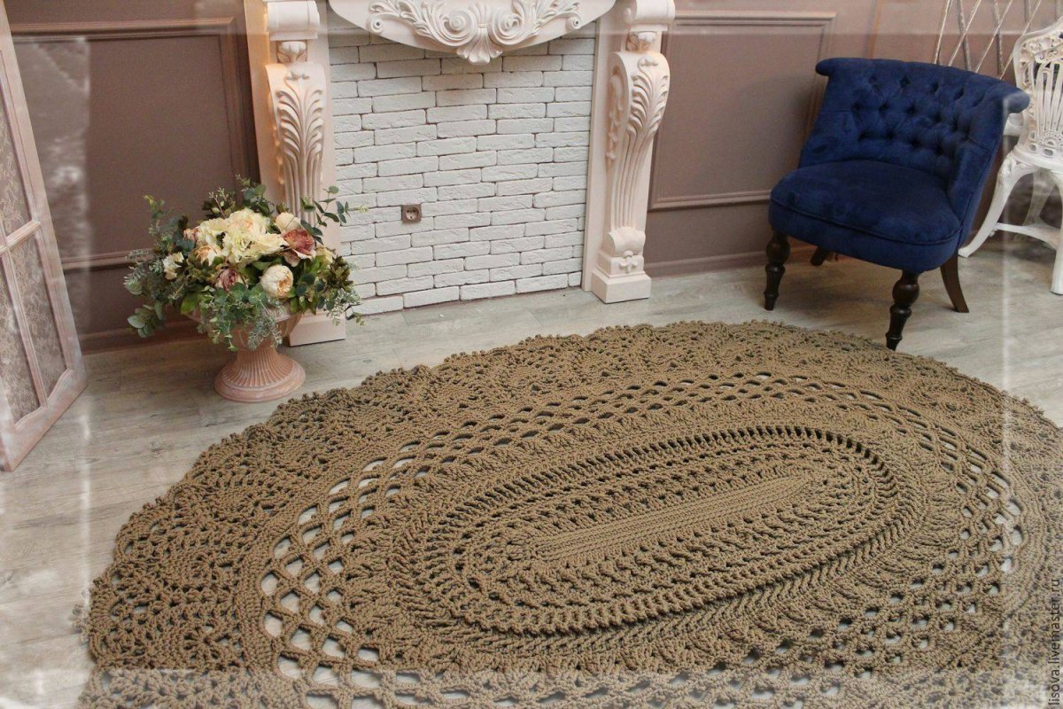 Ковер из полиэфирного шнура Наталья Алимпиева