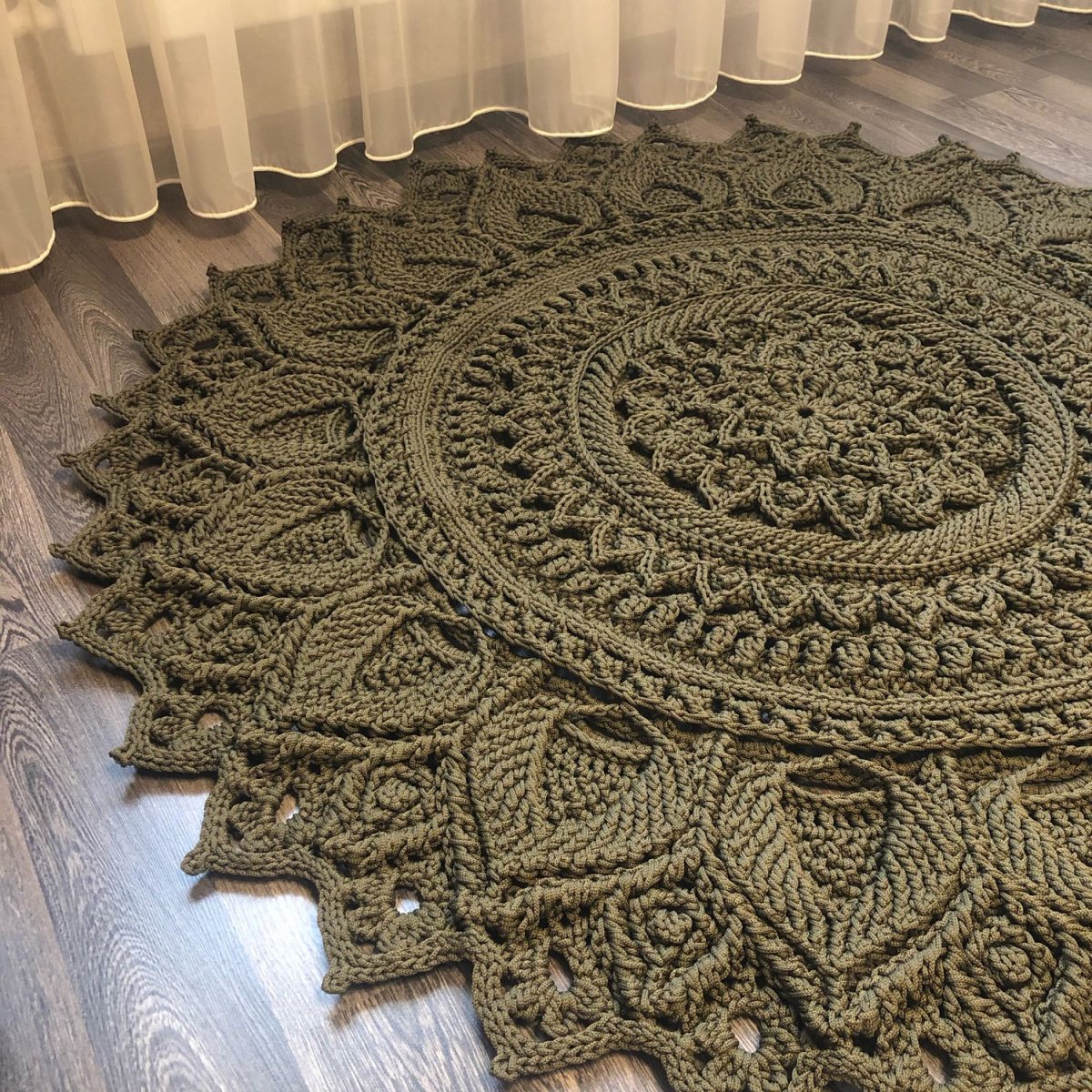 Ковер из полиэфирного шнура