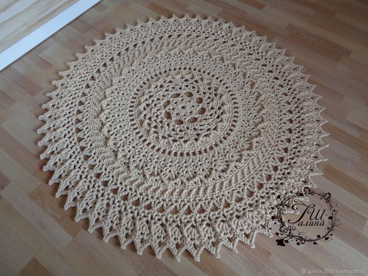 Ковры из полиэфирного шнура схемки