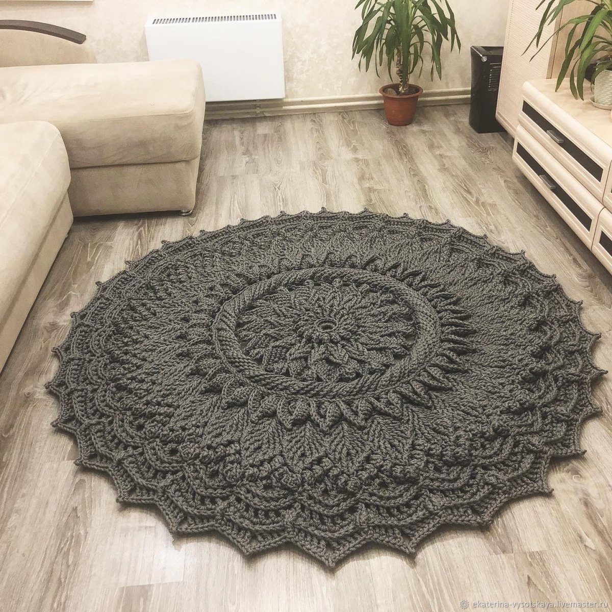 Ковер из полиэфирного шнура Улита