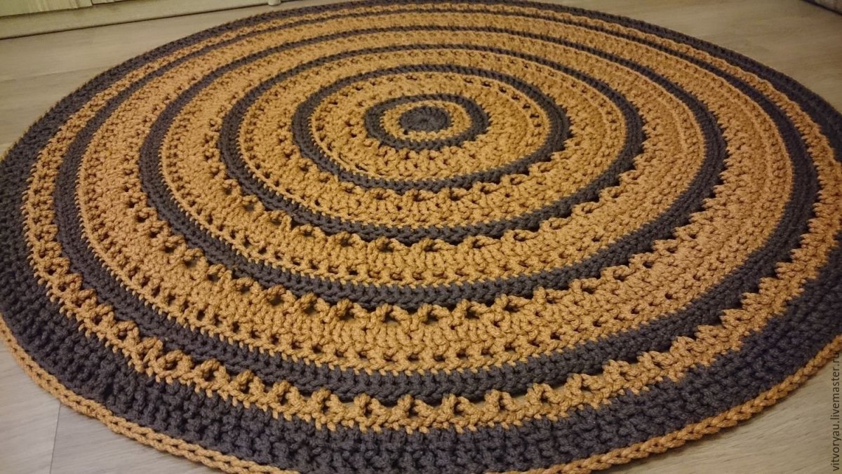Придверный коврик крючком