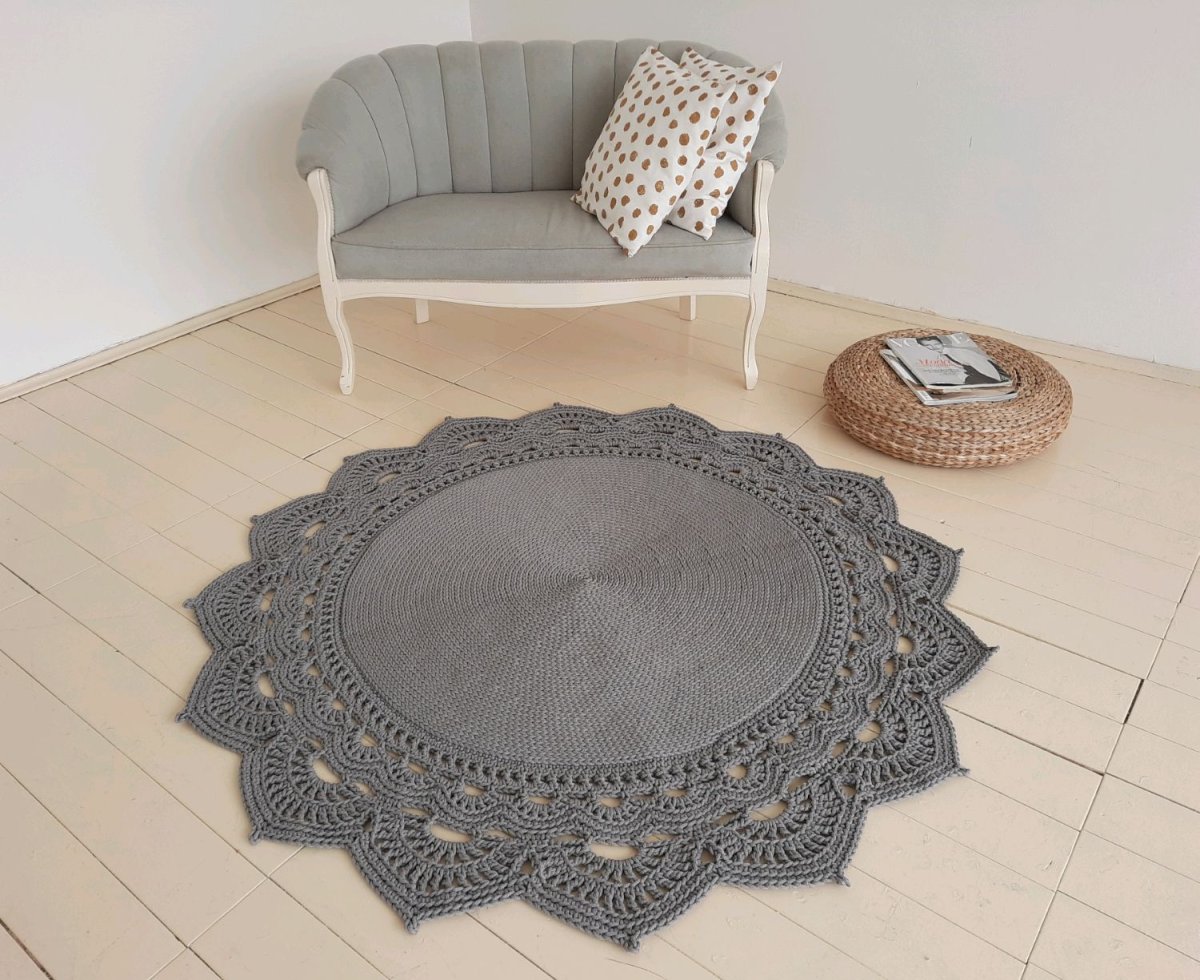 Вязаный ковер