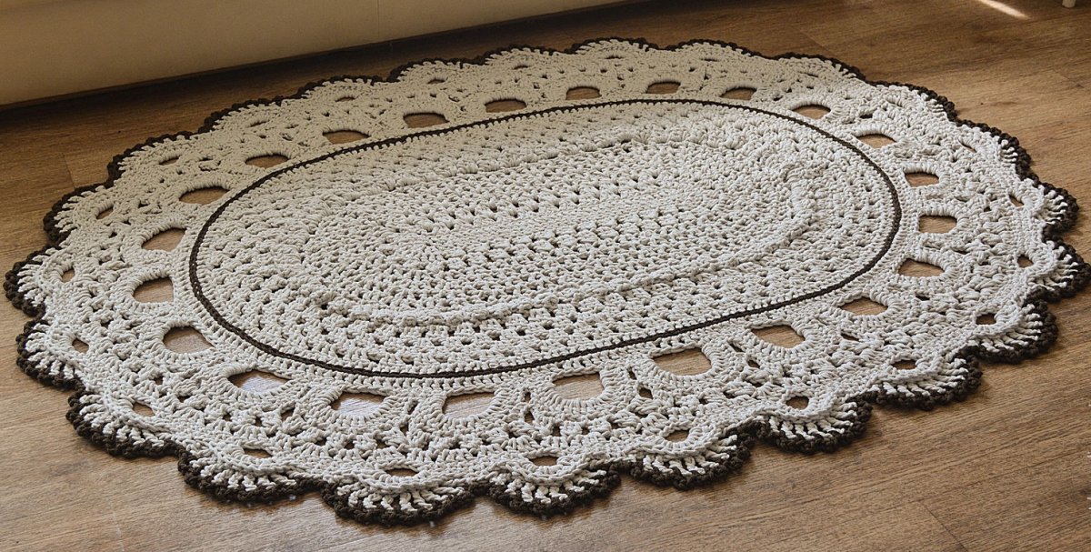 Ковер великолепный из полиэфирного шнура