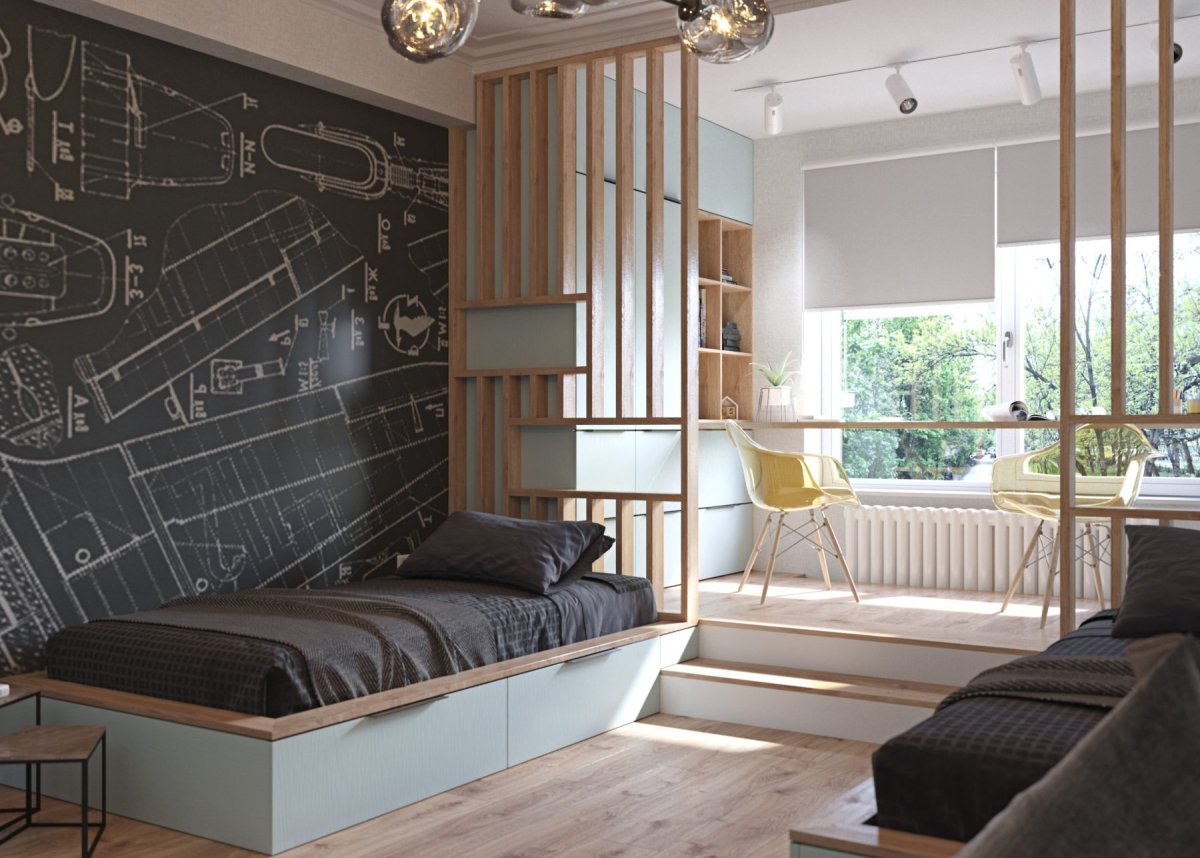 Интерьер комнаты для подростка