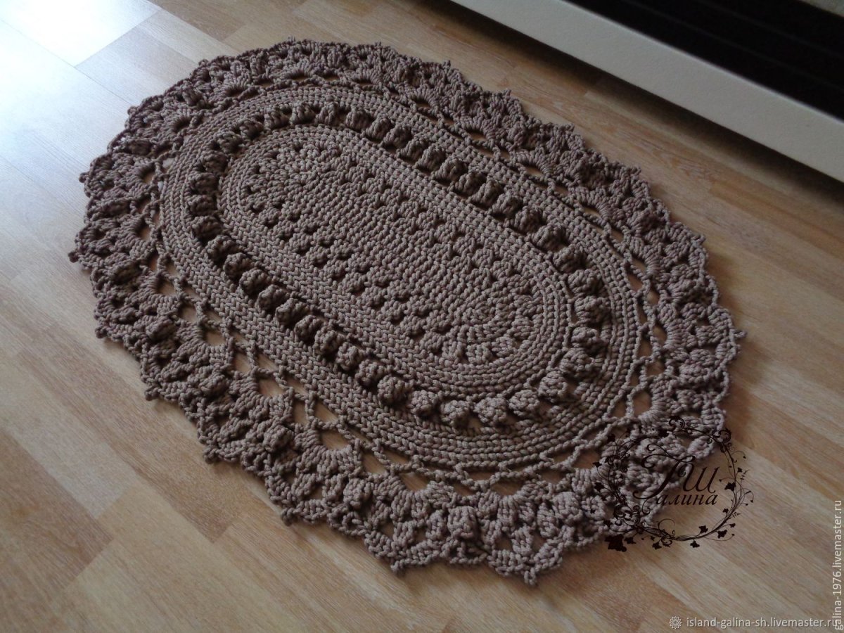 Вязаные коврики