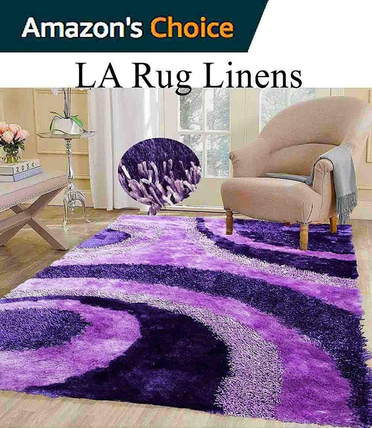 Овальный Шегги Лаванда