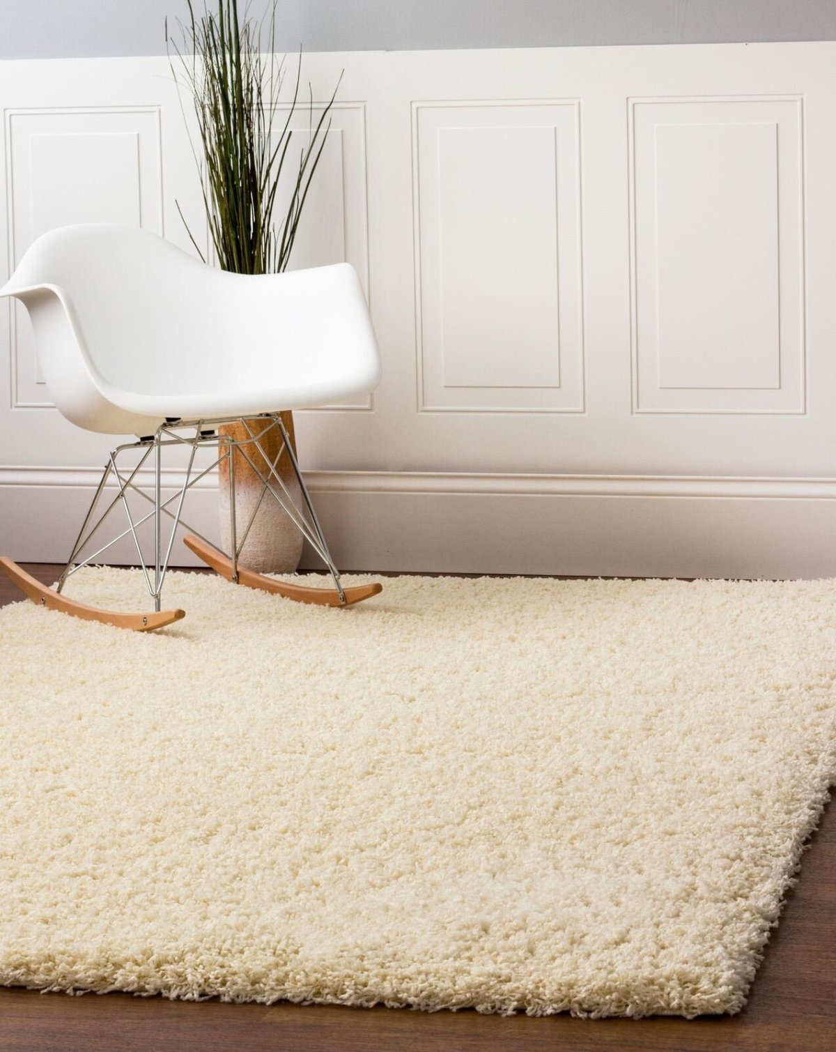 Коврик белый пушистый икеа