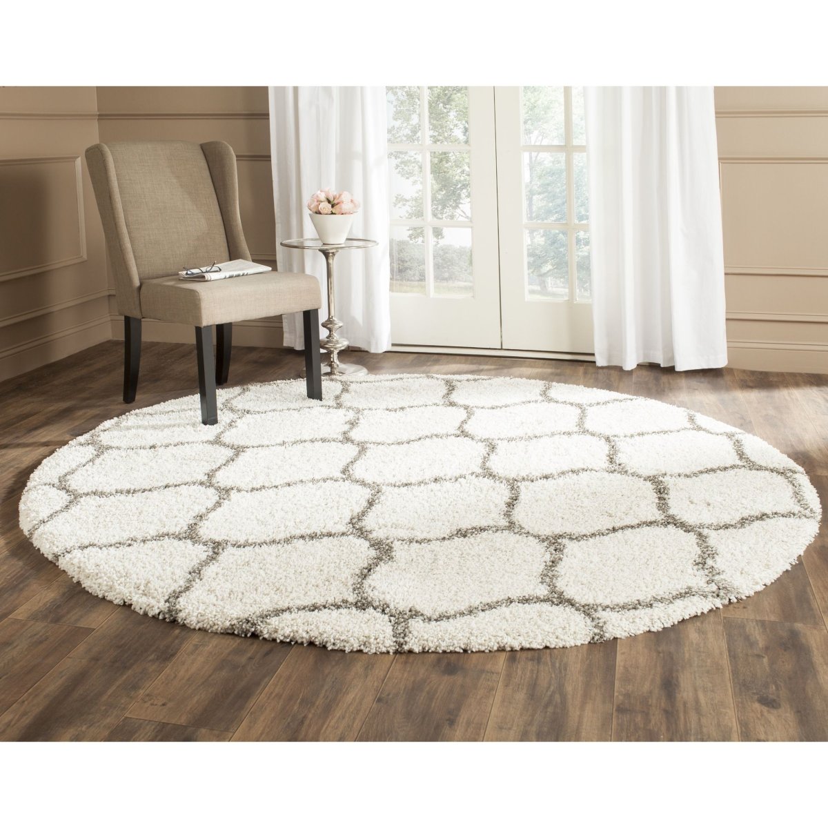 Коврик круглый махровый