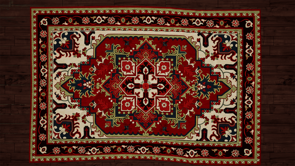 Персидский ковер на стене