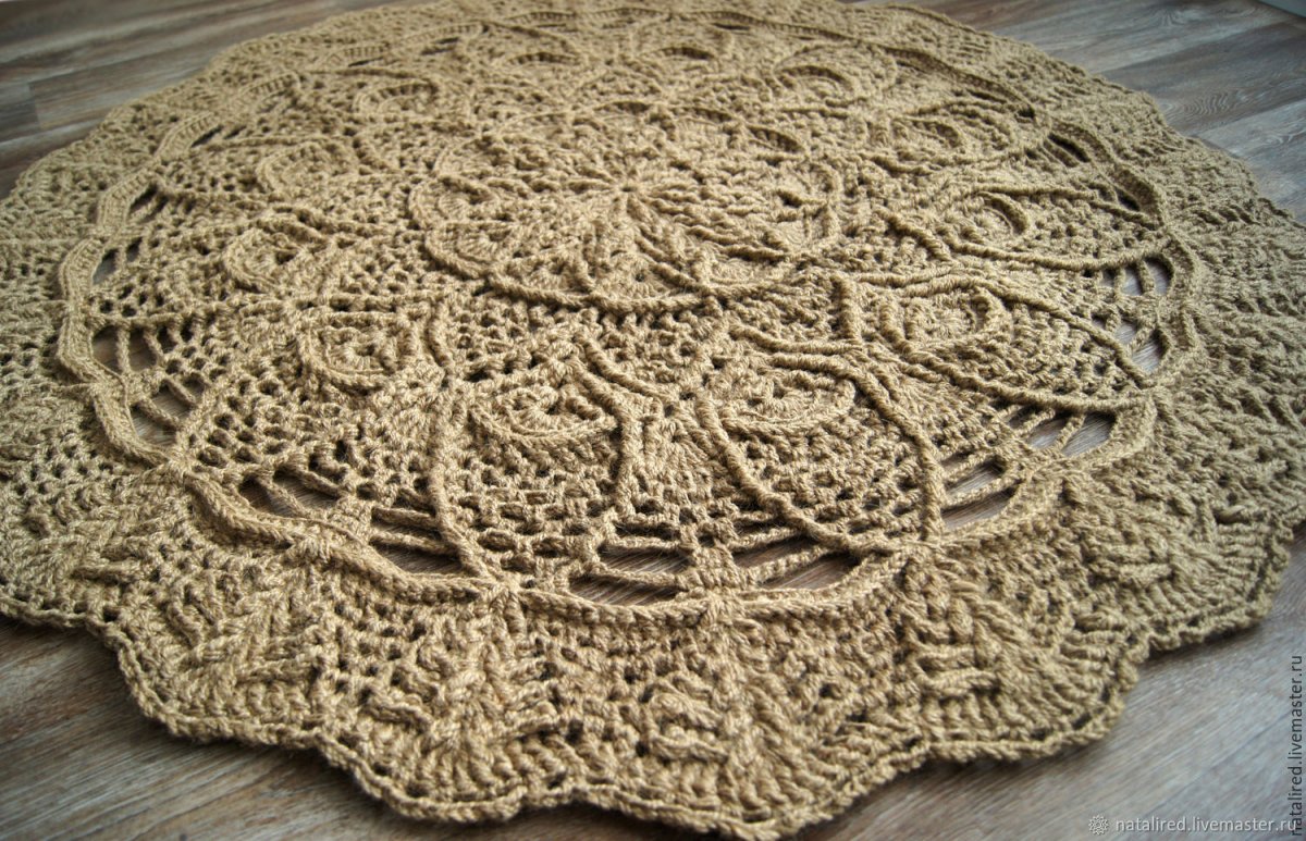 Ковер из джутового шпагата